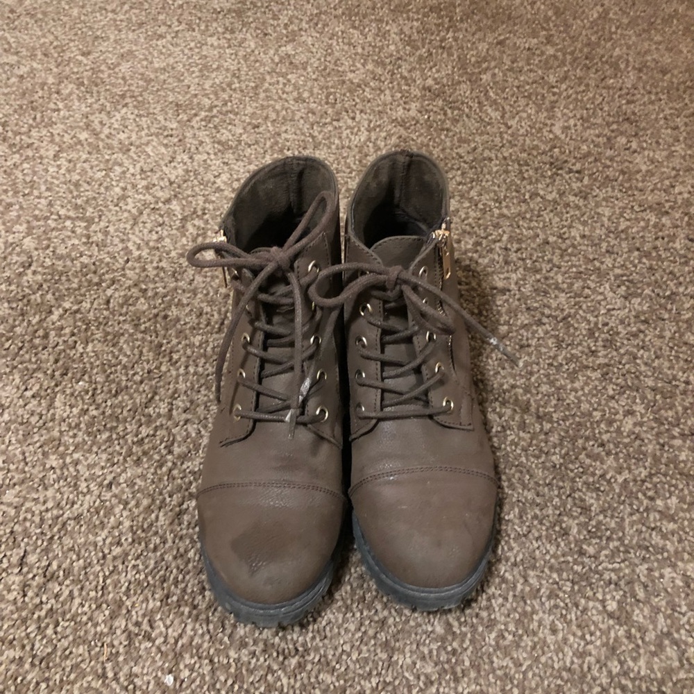 Brown Angle Boots